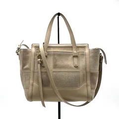 【中古】Salvatore Ferragamo フェラガモ ロゴ ガンチーニ 2way スエード レザー ハンド ショルダー バッグ fY11187A
