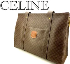CELINE セリーヌ マカダム トート 肩掛け A4収納可 M95_254290