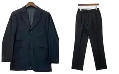 BURBERRY BLACK LABEL バーバリー ブラックレーベル スーツ セットアップ テーラード ジャケット スラックス パンツ ビジネス フォーマル メンズ サイズ38 ブラック 上下セット DM18621■