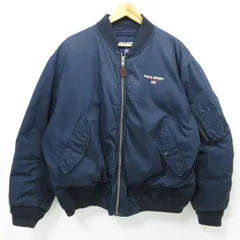 【三重本店】 中古 POLO SPORT RALPH LAUREN | ポロスポーツラルフローレン ブルゾン MA-1 ネイビー サイズ：L 【93】