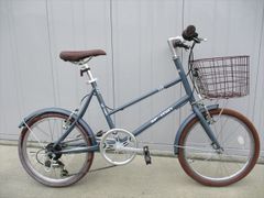 F18☆整備済み☆完成車発送☆中古自転車 ミニベロ【20インチ ブルー 