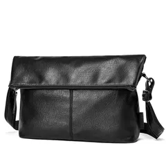 ビジネス かばん メンズバッグ メッセンジャーバッグ 撥水 肩掛け 軽い puレザー 通勤 黒 ショルダー カジュアル 5ポケット 斜めがけ メンズ ショルダーバッグ