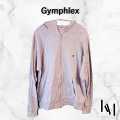 Gymphlex ジムフレックス ジップアップパーカー Lサイズ グレー 綿100% 大きめ ユニセックス #J-0530 PLのサムネイル