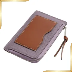 【新品】 [Ganve] フラグメントケース レディース 本革 御洒落 パスケース 小銭入れ付き 牛革 定期入れ 両面用 可愛い コインケース ミニ 薄い ブランド 財布 女性 おしゃれ 軽量 ICカードケース 薄型 スリム レディース パス入れ カード入 0