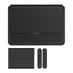 Brand New Laptop Go (12.4-inch) Case/Cover with Power Supply Storage Pouch, Sleeve Type, Second Bag Type, Leather, Stylish, Surface Laptop Go Type Leather Case/Cover, Stylish Laptop Bag Case/Cover (Black)