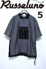人気】ラッセルノ ゴルフ バックロゴ モックネック 半袖 シャツ L 449
