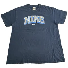 00年代 NIKE ナイキ ロゴＴシャツ スポーツ ネイビー(メンズ XL)中古 古着 X8232