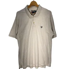 CHAPS/チャップス RALPH RAUREN 90年代/90’s ヴィンテージ ラルフローレン ポロシャツ 半袖 ロゴ刺繡 L/Gサイズ Pakistan製 オートミール