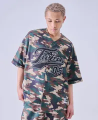FUBU PATCH BASEBALL SHIRTS【CAMOUFLAGE】 (M・L・XL・2XL)(フブ 通販 メンズ 大きいサイズ ゲームシャツ ベースボールシャツ ジャージ カモフラージュ 半袖 ショートスリーブ ビックシルエット オーバーサイズ )のサムネイル