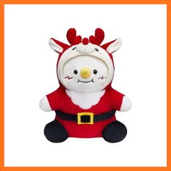 【新品】 [OLAOLA] ぬいぐるみ 動物 雪だるま 抱き枕 可愛い おもちゃ 人形 置物 高さ約34cm 肌触り良い もこもこ 添い寝枕 抱きまくら 癒し系 気持ちいい ねむねむ 誕生日 お祝い プレゼント クリスマス(雪だるま) 0