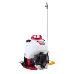 ES-10C 2サイクル 10L 混合 リコイル タンク スタート 動噴 カスケード ポンプ エンジン 消毒 背負い式 防除 除草 工進(KOSHIN) 縦型2頭口噴口、泡状除草噴口