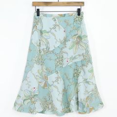 美品】INGEBORG インゲボルグ 花柄 アコーディオン プリーツスカート 