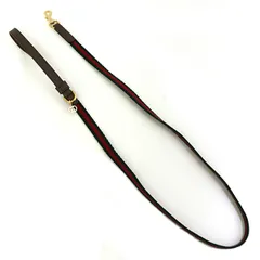グッチ GUCCI エクストラ スモール ペット リード 692955 グリーン/レッド/グリーン ウェブ ストライプ キャンバス 【中古】Sランクのサムネイル