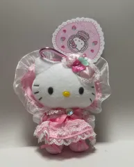ハローキティ ロリータ ラブリー レース マスコット ぬいぐるみ キーリング