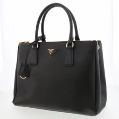 【値下げ】 PRADA プラダ ガレリア 2WAY トートバッグ ハンドバッグ 1BA274 レディース レザー ネイビー 中古
