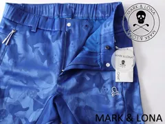 正規★MARK&LONAマーク＆ロナ カモフラジャガードショートパンツ L48 Gauge Motion Shorts【MLM-4A-AT32】ブルー青【本物保証】新品未使用