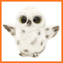 【新品】 [デバリエ] mo07 フクロウの置物 梟 レジン製 ギフト 誕生日プレゼント 最適なプレゼント(ふくろう羽ばたきｗ) 0
