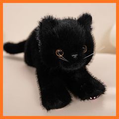 希少 80年代 ビンテージ 日本製 童心 黒猫 ぬいぐるみ レトロ 昭和