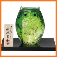 希少 Meissenマイセン フクロウ柄 クリスタルの花瓶 - メルカリ