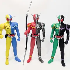 仮面ライダーダブル ルナトリガー ヒートメタル ビッグソフビ ３体まとめ売り 現状品
