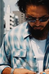 90s セントジョンズベイ シャドーチェックネルシャツ 長袖 オンブレ 山田蓮 90s セントジョンズベイ シャドーチェックネルシャツ 長袖 オンブレ