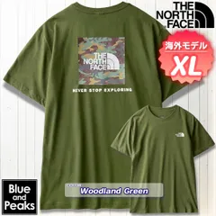 THE NORTH FACE 半袖Tシャツ Evolution Box Camo Tee, カラー；WoodlandGreen, サイズ；XL