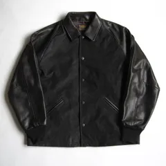 【2025年モデル/417 EDIFICE別注】SKOOKUM【Leather AWARDブルゾン】M スクーカム ブラック レザー ジャケット 26040175