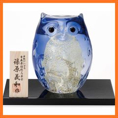 希少 Meissenマイセン フクロウ柄 クリスタルの花瓶 - メルカリ
