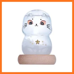 【新品】 golwis ストームグラス 雑貨 猫 おしゃれ ガラス オブジェ 置物 インテリア雑貨 エジプト 気象計 ガレリオ温度計 天気菅 新生活 プレゼント 贈り物 誕生日 祝い goods0079-star-clear 0のサムネイル