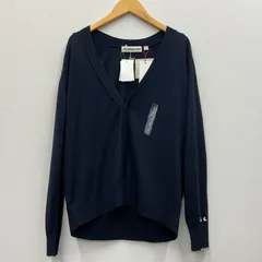 ANYA HINDMARCH/UNIQLO 【アニヤ・ハインドマーチ/ユニクロ】オーバーサイズ Vネックカーディガン ネイビー S