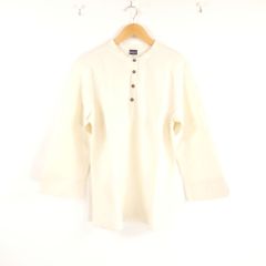 TOCCA トッカ リブカーディガン M シルク100％ 長袖 フラワーボタン