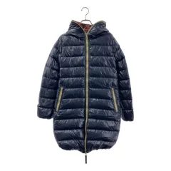 【美品】  DUVETICA / デュベティカ | ACE アチェ ダウン ロングコート | 42 | ネイビー/レッド系 | レディース