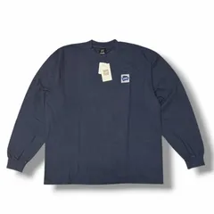 参考上代11000円 未使用 LQQK Studio LONG SLEEVE BRICK LOGO ロングスリーブTシャツ カットソー ルックスタジオ LQA25LS14 ネイビー （10728M）のサムネイル