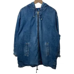 【中古】　Liz Claiborne　デニムジャケット　Gジャン　ブルゾン　リバーシブル　2Way　フード　フルジップ　古着　/4293