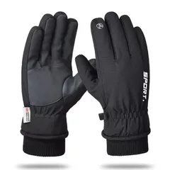 裏起毛 防水 防風 厚手 滑り止め 手袋 紛失防止結び付け 保温 登山 夜間活動 サイクリンググローブ 釣り 防寒グローブ スキー バイクグローブ 通勤 スポーツグローブ 通学 撥水加工 作業 冬用 スマホ対応 男女兼用 防寒手袋手袋 フリーサイズ Wingl