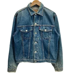 【中古】　Levi's　デニムジャケット　Gジャン　アウター　コットン　刻印0　70651-0217　赤タブ　ビックE　アメカジ　古着　/0134