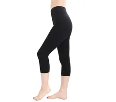 Smile LaLa ブラック 7分丈 M-L 日本製 綿混 コットン レディース 女性 レギンス パンツ スパッツ ストレッチ 伸縮性 通気性 柔らかいレギンス 可愛いレギンス 仕事レギンス 女子レギンス レディース膝丈レギン [ブラック7分丈] [M-L]