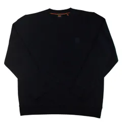 ヒューゴボス HUGO BOSS スウェットシャツ ◆新品◆ コットンテリー ロゴパッチ トレーナー ブラック XLサイズ HB-588のサムネイル