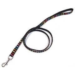 岡野製作所 ストライプリード #15 マルチブラック〔ペット用品〕〔リード〕