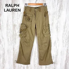 00s RALPH LAUREN ラルフローレン マルチ ベルト ポケット ワーク カーゴパンツ ベージュ y2k 平成 韓ストのサムネイル