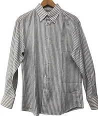 BRUNELLO CUCINELLI/ブルネロクチネリ/ストライプシャツ/ホワイト×グレー/サイズL/メンズ/RS0275のサムネイル