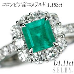 JD123☆最高級 大粒コロンビア産エメラルド5ct D pt950 リング鑑付