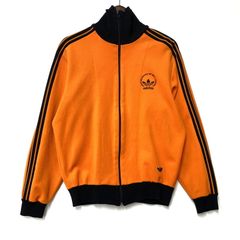 70s adidasトラックジャケット ジャージ オレンジ サイズ3小松菜奈着用