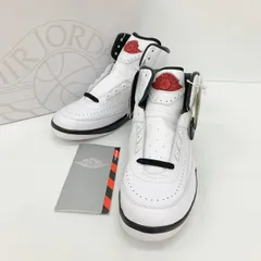NIKE ナイキ AIR JORDAN 2 RETRO CHICAGO ハイカット スニーカー DX2454-106 エア ジョーダン 美品 メンズ 27.5cm ホワイト 靴 DF18575■