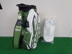 BEAMS GOLF キャディバッグ ホワイト グリーン アイアンカバー付き