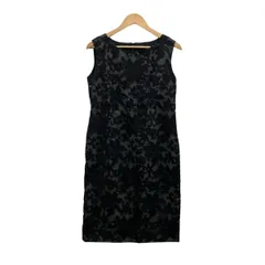 DAMAcollection(ダーマコレクション) ワンピース サイズ11AR M レディース美品  黒×ライトグレー ノースリーブ/レース