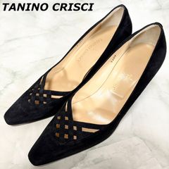 未使用 TANINO CRISCI アイボリー ネイビー パンプス - メルカリ