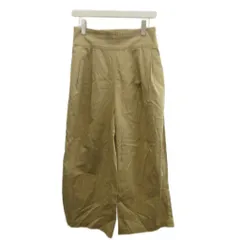 アイテムズ アーバンリサーチ ITEMS URBANRESEARCH ワイドパンツ タック ハイウエスト レースアップ 38 ベージュ /XZ ■ECD001