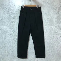 Classical Elf クラシカルエルフ ハイ ウエスト デニム ＆ チノ タック ワイド パンツ ブラック Mサイズ 〇□