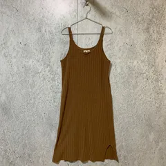 THE SHOP TK ザショップティーケー キャミ ワンピース ブラウン Fサイズ 〇□